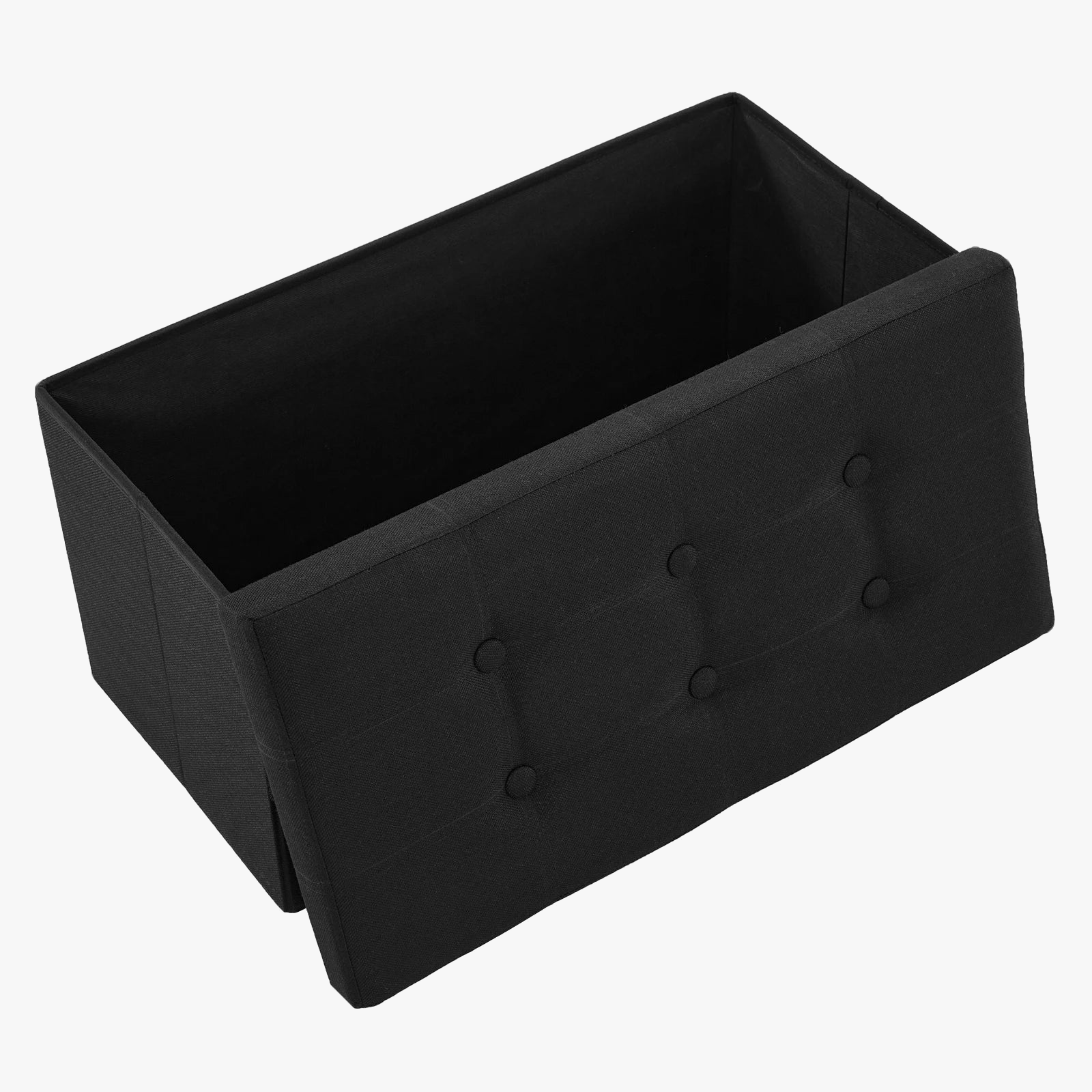 banc de rangement pliable multifonction en similicuir antidérapant