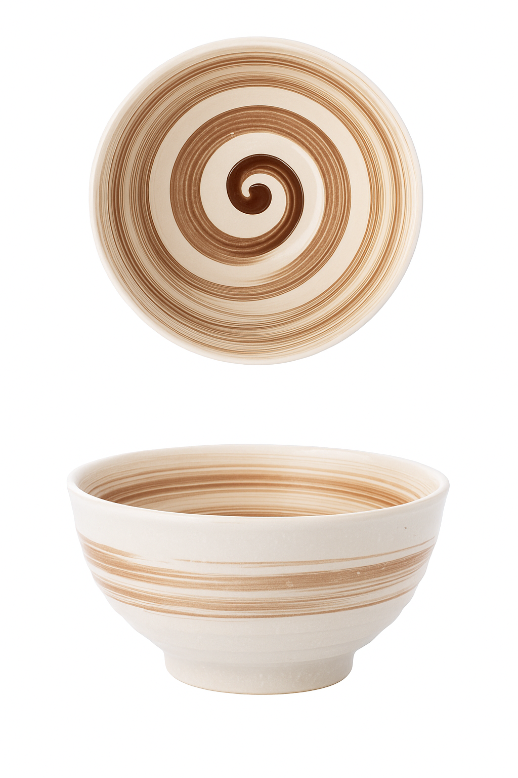 Bol céramique forme corne style japonais pour riz