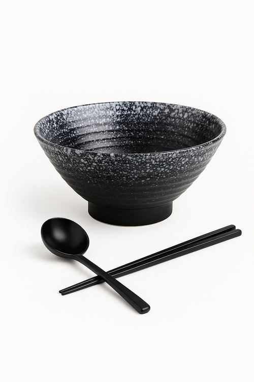 Bol ramen céramique style japonais motif artisanal