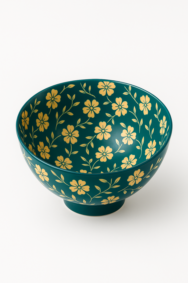 Bol ramen japonais céramique motifs floraux 12l
