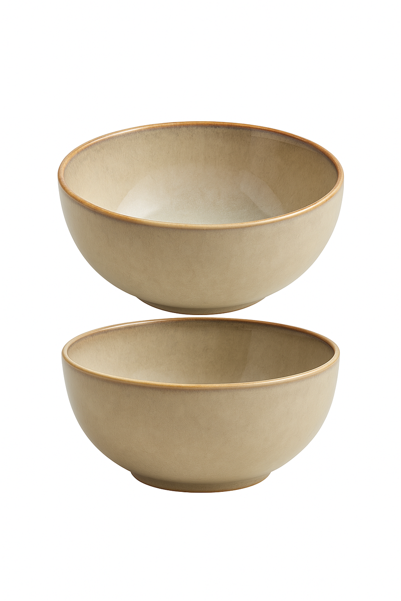 Bol salade céramique vintage bords irréguliers 14 cm