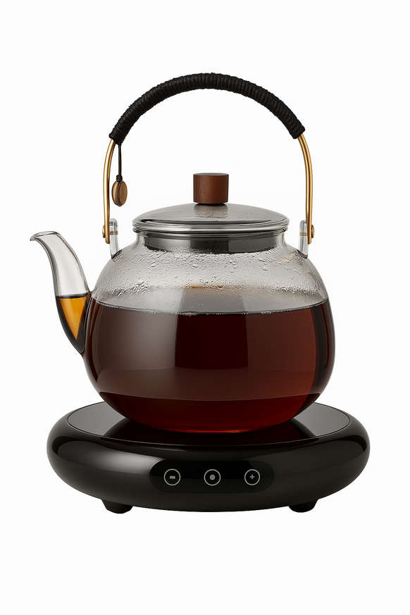 Bouilloire en verre resistante pour thé infusion moderne