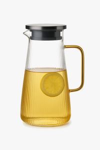 Bouilloire en verre transparent avec poignée résistante chaleur