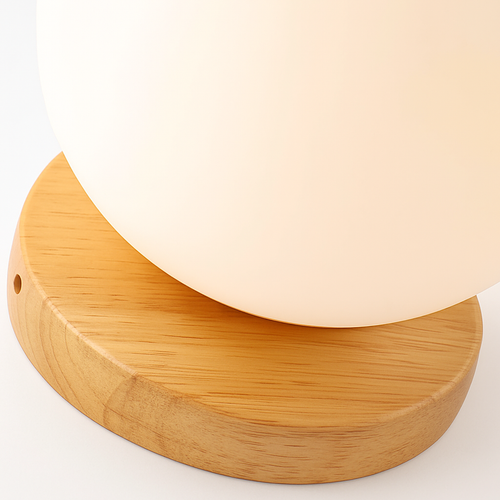 Boule de verre blanc plafond moderne à LEDs lampe salon piédestal en bois suspendus plafonniers éclairage à la maison décor luminaires de cuisine