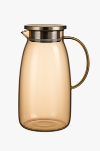 Bouteille eau verre borosilicate motif floral grande capacité