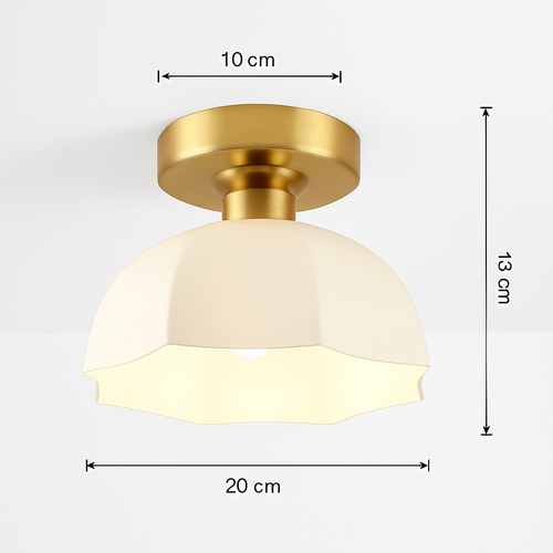 Céramique verre Led couloir plafonnier pour allée couloir vestiaire balcon nordique E27 acrylique lustre reste luminaires - vue 15 sur 23