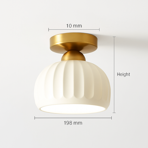 Céramique verre Led couloir plafonnier pour allée couloir vestiaire balcon nordique E27 acrylique lustre reste luminaires - vue 18 sur 23