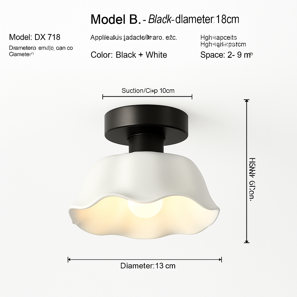 Céramique verre Led couloir plafonnier pour allée couloir vestiaire balcon nordique E27 acrylique lustre reste luminaires - vue 18 sur 23