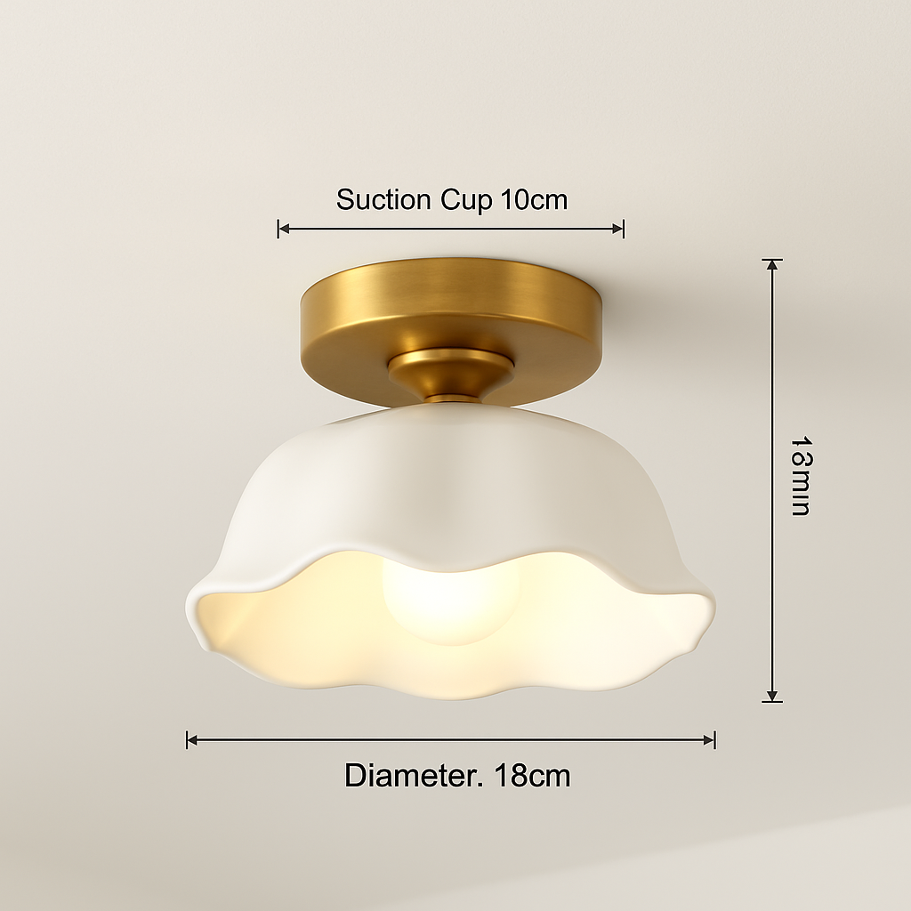 Céramique verre Led couloir plafonnier pour allée couloir vestiaire balcon nordique E27 acrylique lustre reste luminaires - vue 20 sur 23