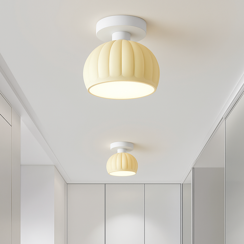 Céramique verre Led couloir plafonnier pour allée couloir vestiaire balcon nordique E27 acrylique lustre reste luminaires