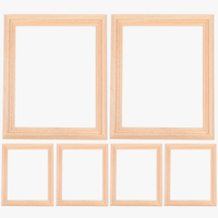 cadre photo miniature pour maison de poupée et accessoires en bois