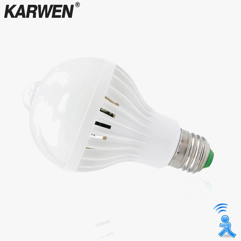 capteur de mouvement infrarouge avec lampe à led intelligente