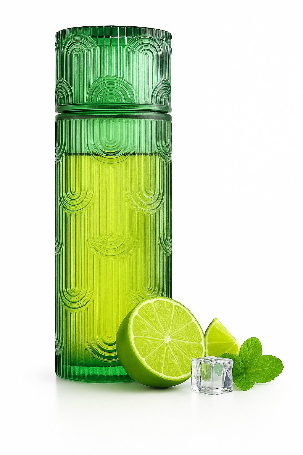 Carafe en verre vintage avec gobelet pour chambre
