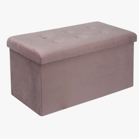 coffre de rangement pliable fonctionnel avec repose-pieds amovible