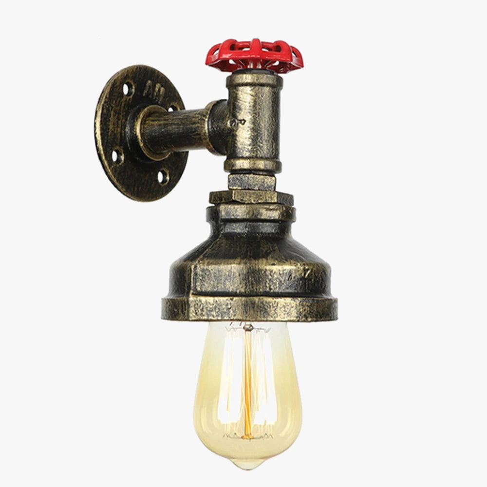 Conduite d'eau industrielle applique murale Vintage rétro Loft Bar café plafond applique éclairage maison chambre Restaurant décor E27