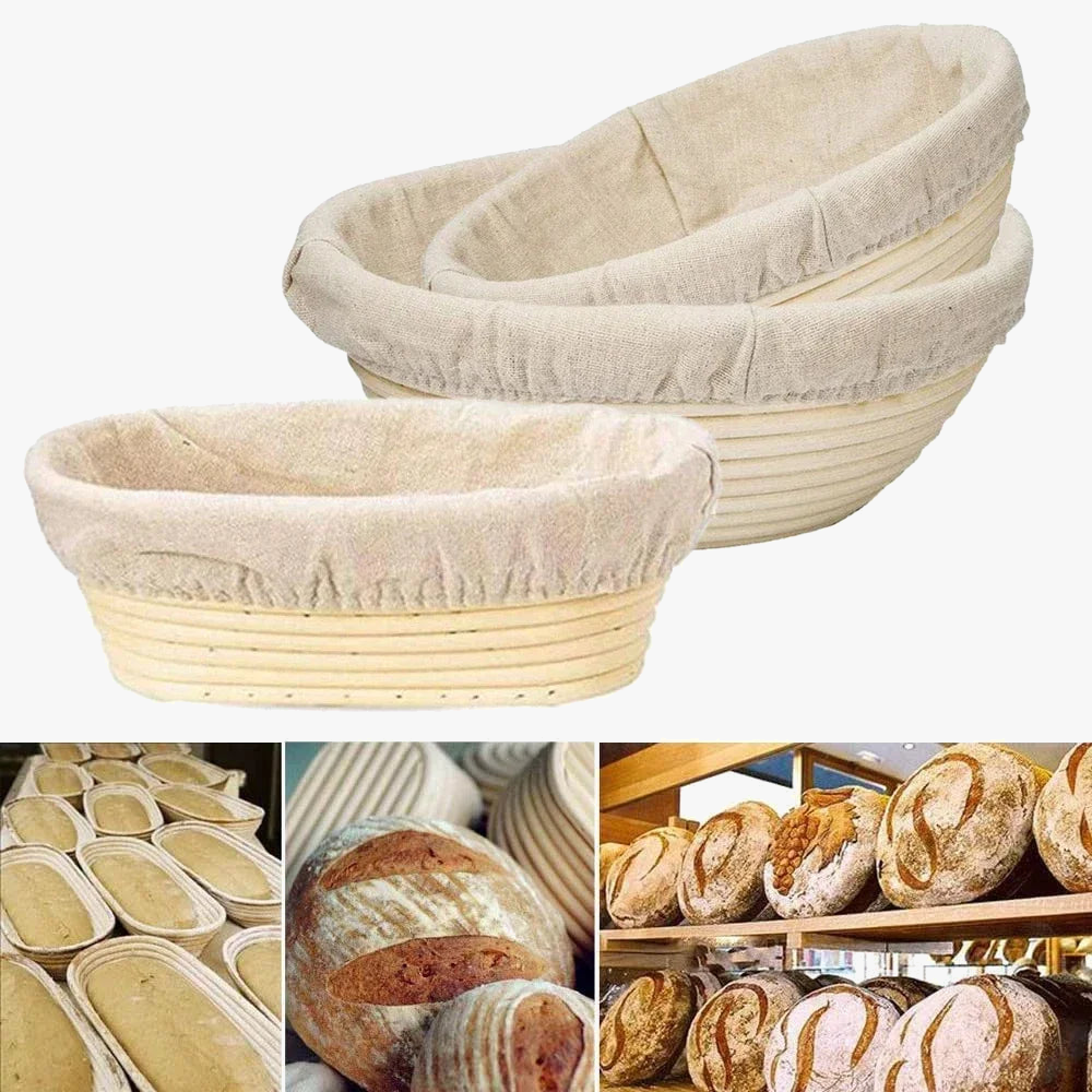 corbeille à pain en rotin panier de fermentation indonésien tissé