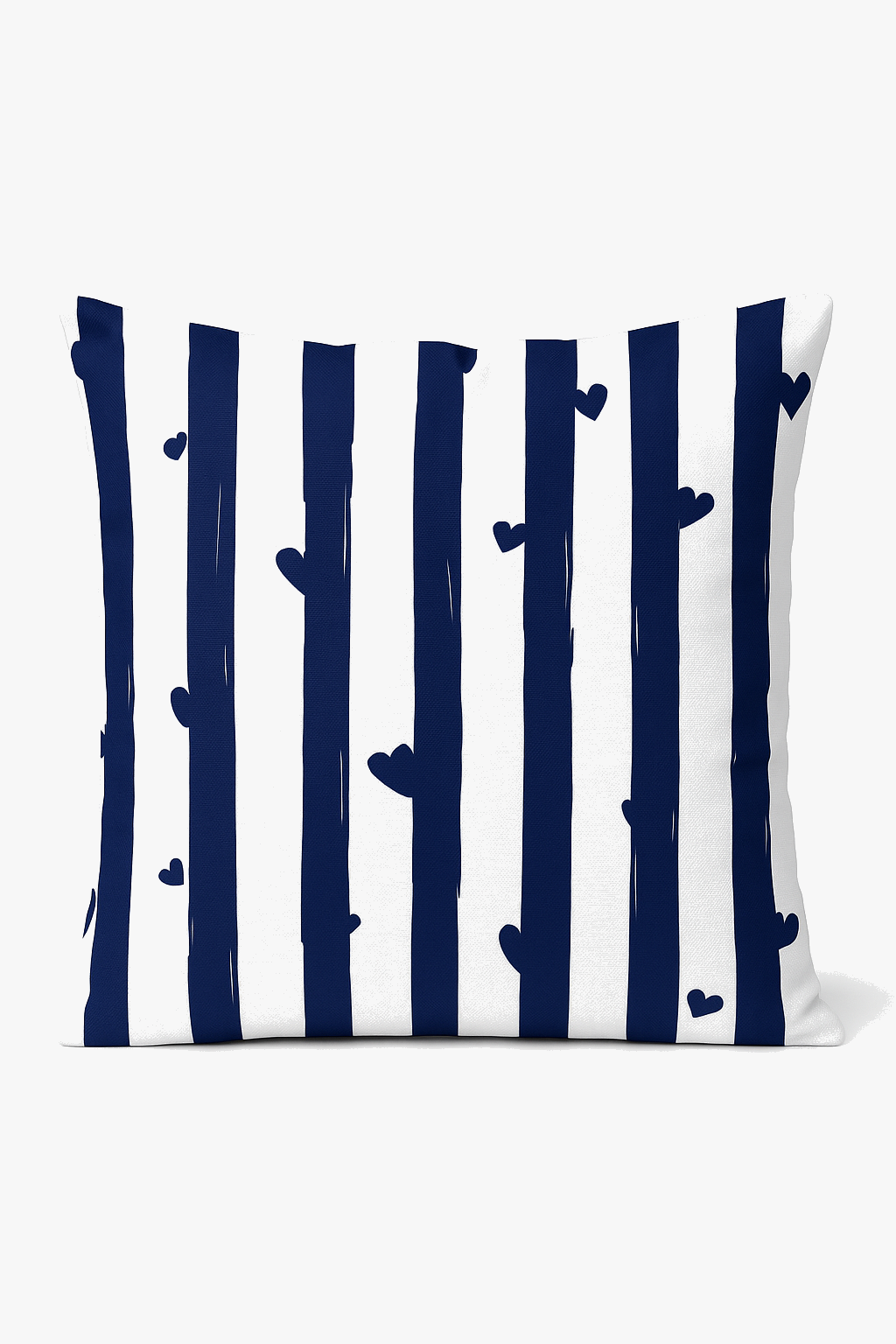 coussin bleu marine géométrique pour décoration intérieure