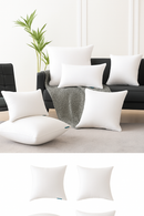 coussin décoratif blanc moelleux 50x50cm 45x45cm 30x50cm