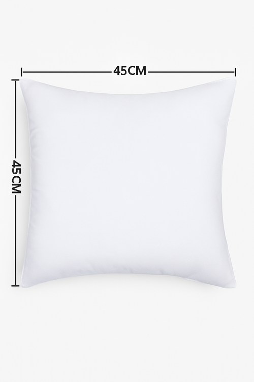 coussin décoratif carré en coton doux 45x45 cm pour lit ou canapé - vue 5 sur 6