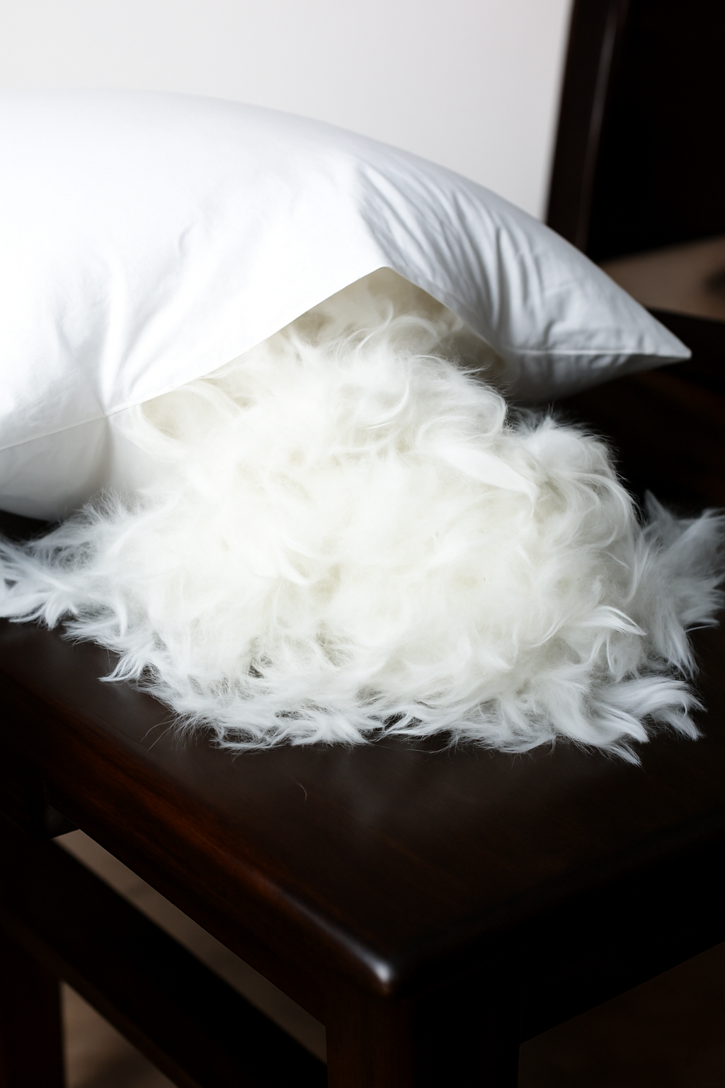 coussin décoratif en duvet d'oie en coton doux