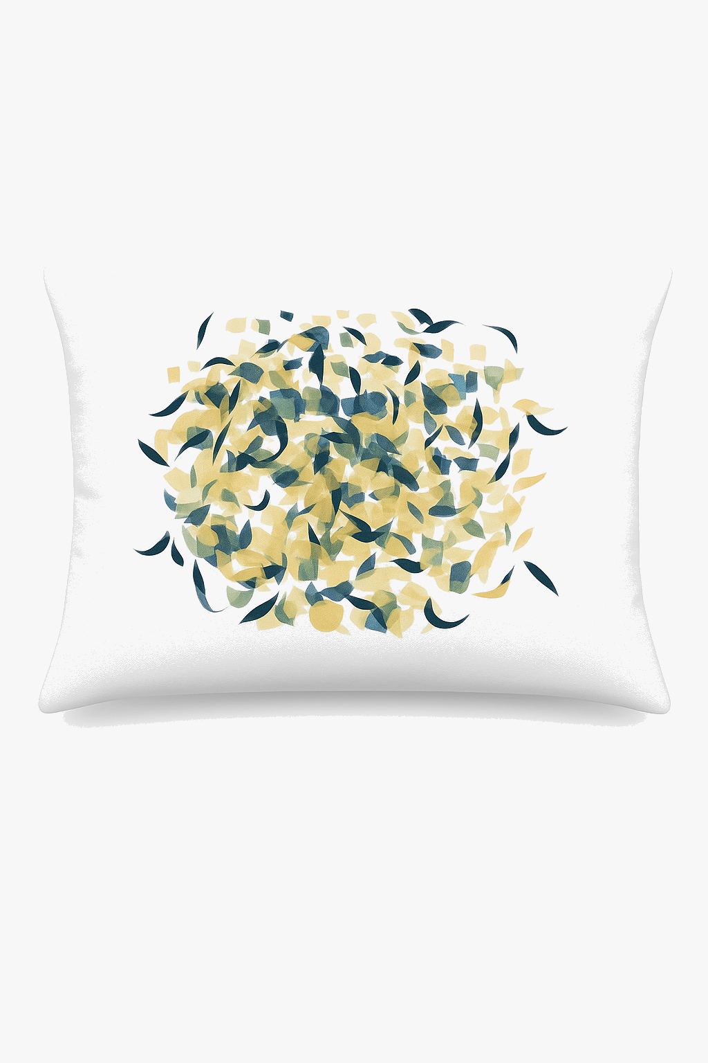 coussin décoratif rectangulaire motif plumes 30 x 50 cm