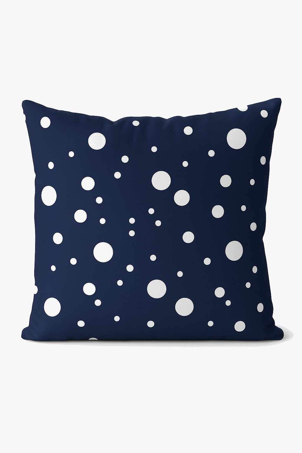 coussin géométrique bleu marine pour canapé ou décoration