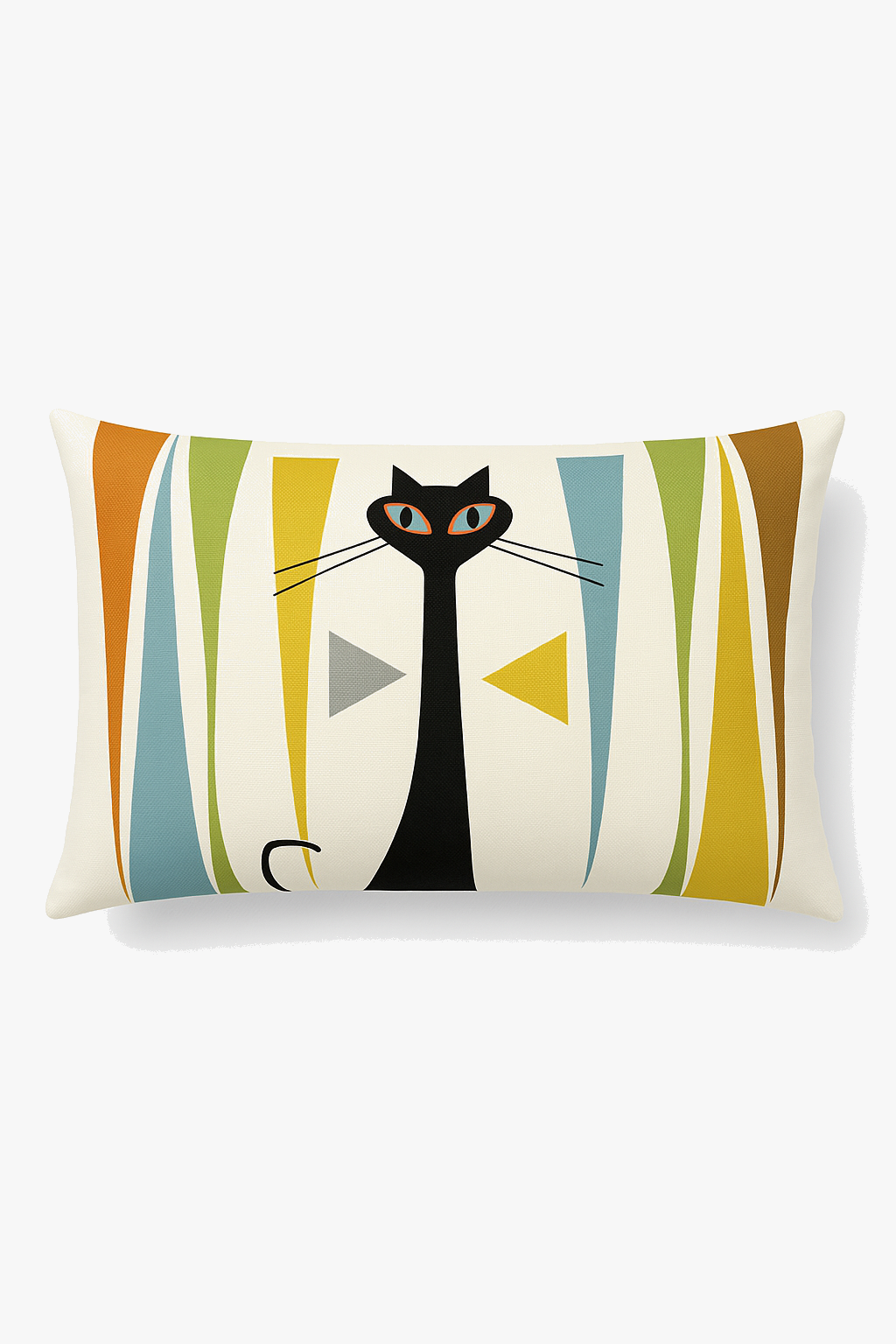 coussin lombaire géométrique abstrait double face décoratif