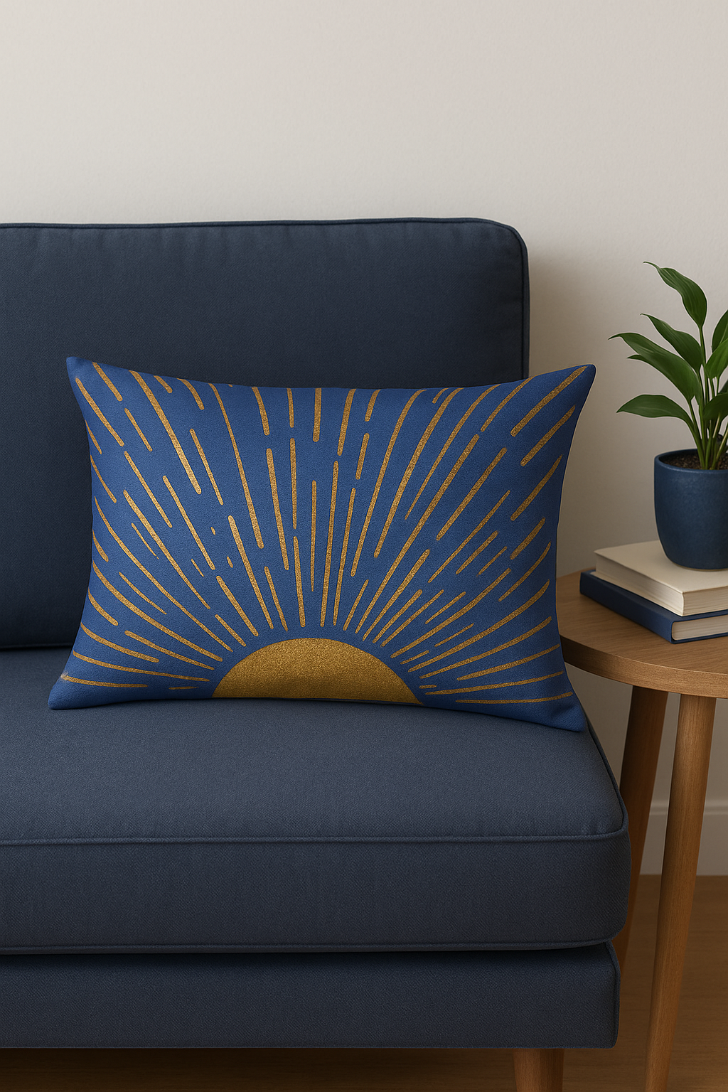 coussin lombaire motif géométrique abstrait double face décoratif - vue 3 sur 2
