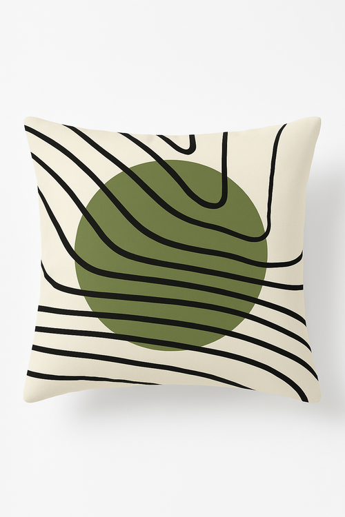 coussin motif plante verte housse de coussin décorative et confortable