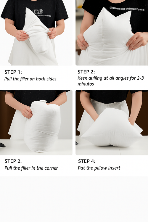 coussins décoratifs blancs moelleux 30x50cm 45x45cm 50x50cm - vue 7 sur 6