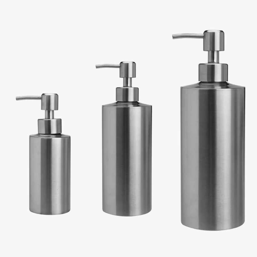 distributeur de savon liquide en acier inoxydable pour gel et lotion