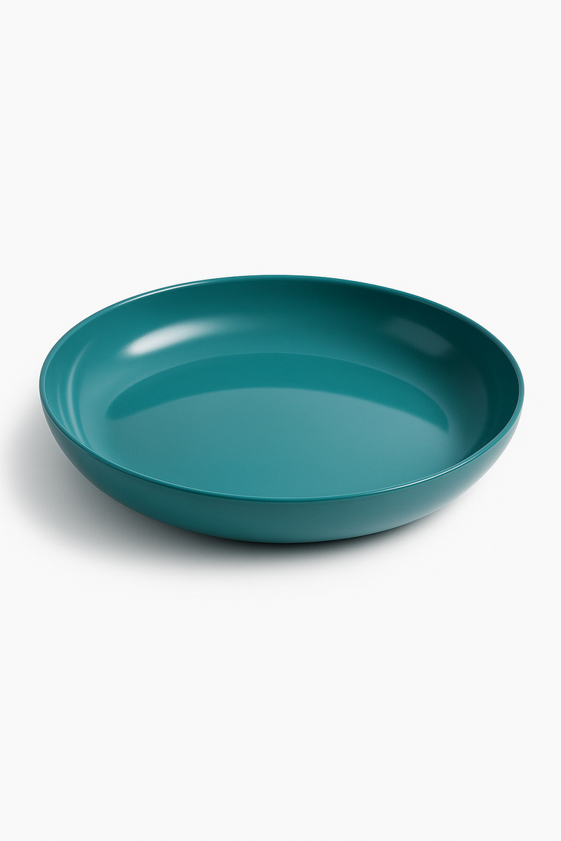 Ensemble 4 assiettes creuses plastique motif ble cuisine