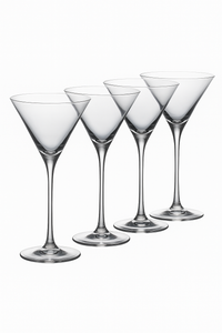 Ensemble 4 verres martini design classique 130ml