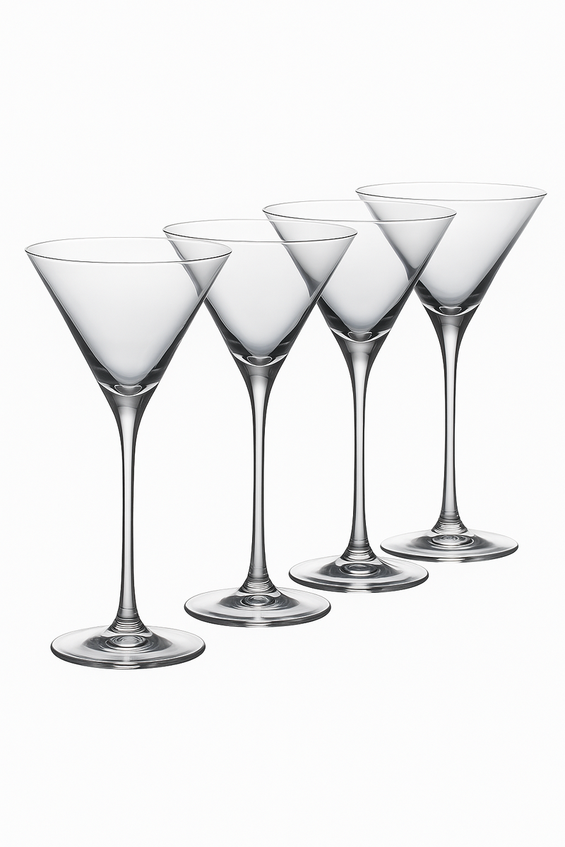 Ensemble 4 verres martini design classique 130ml
