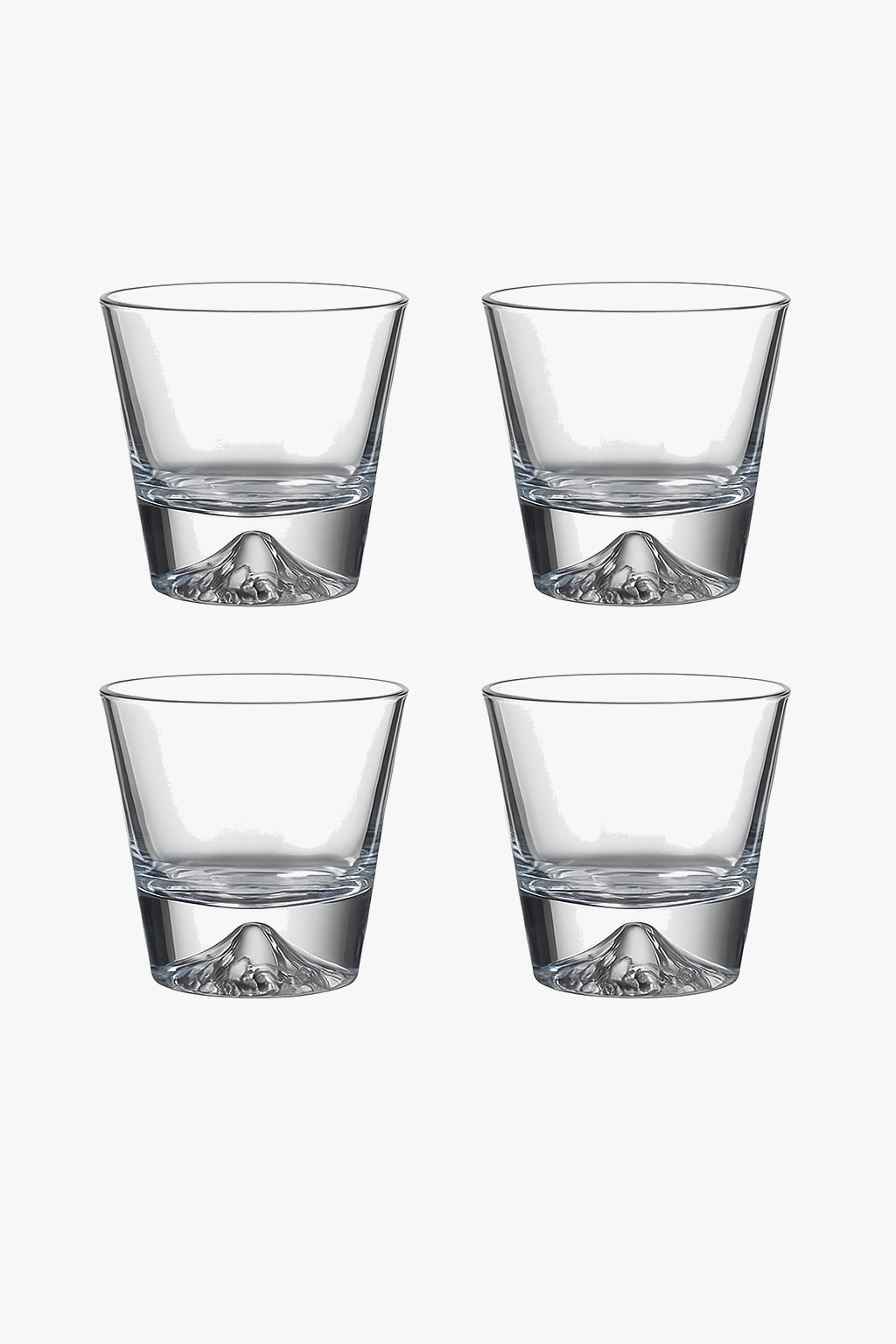 Ensemble 4 verres montagne fuji design neige 310ml
