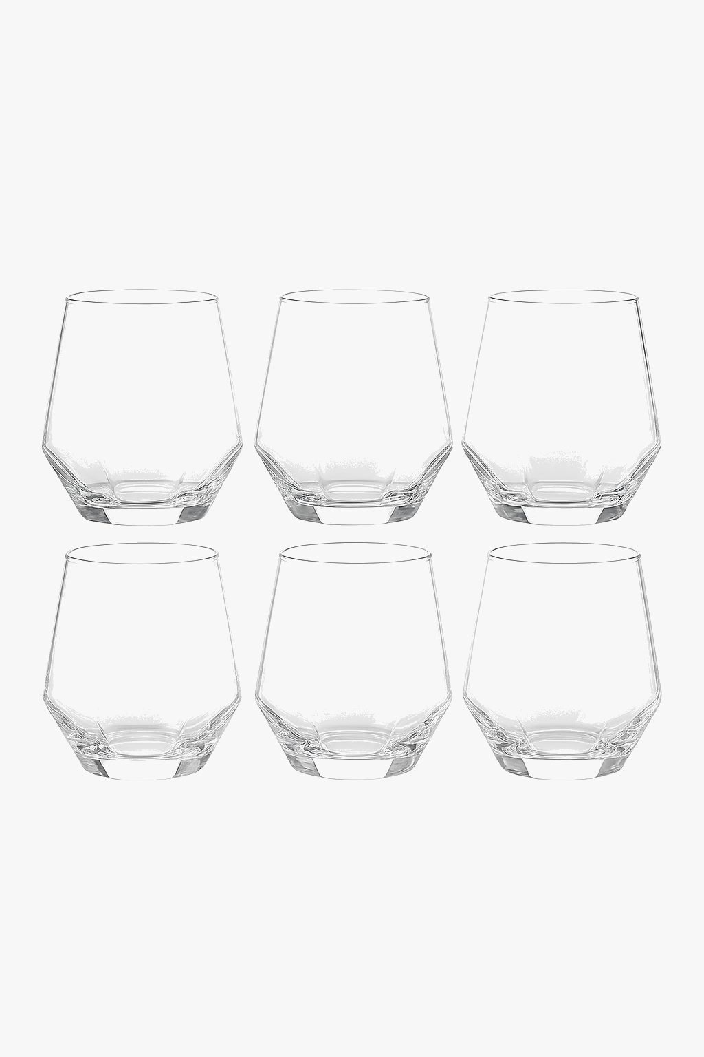 Ensemble 6 verres whisky luxe relief texturé