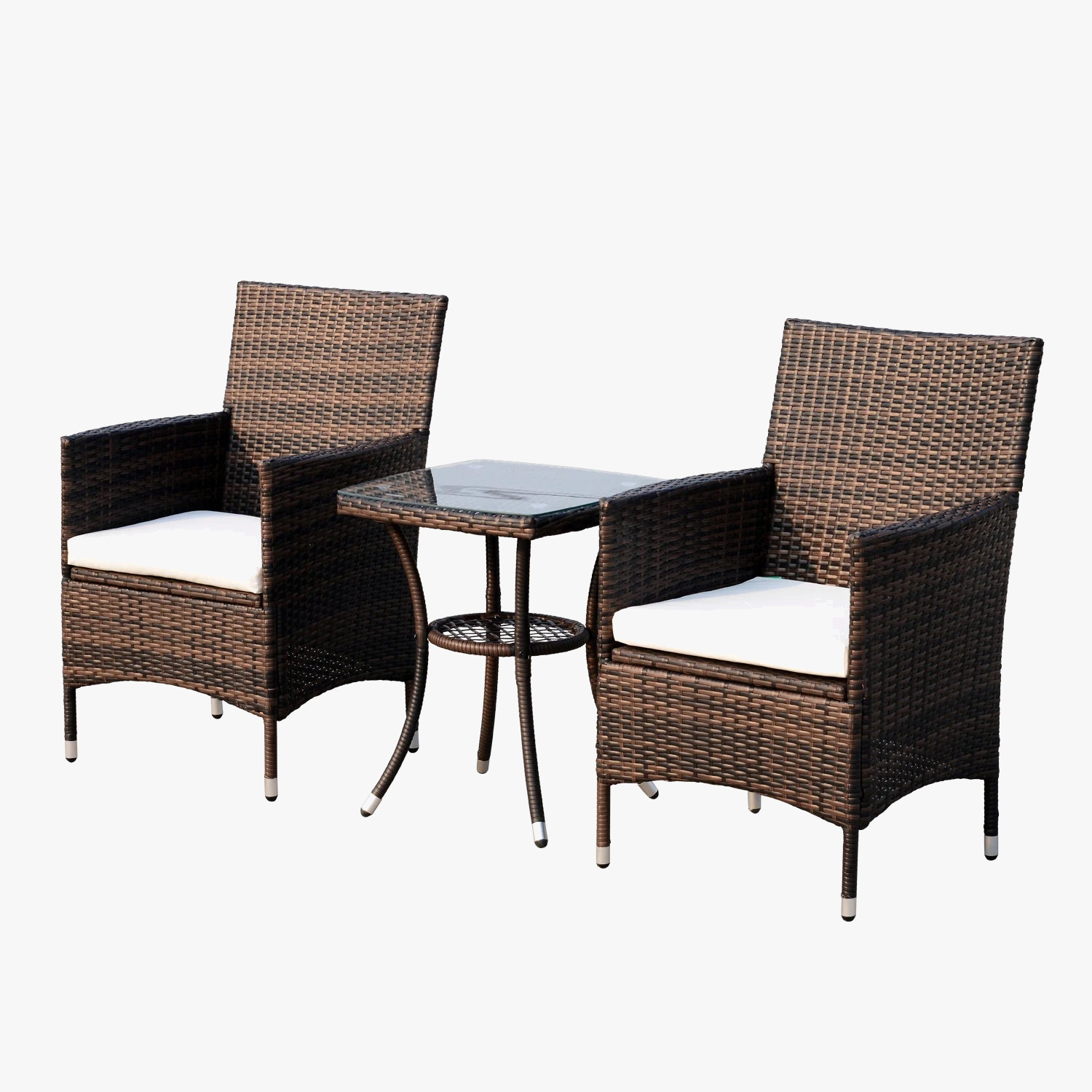 ensemble de jardin en rotin avec table et chaises