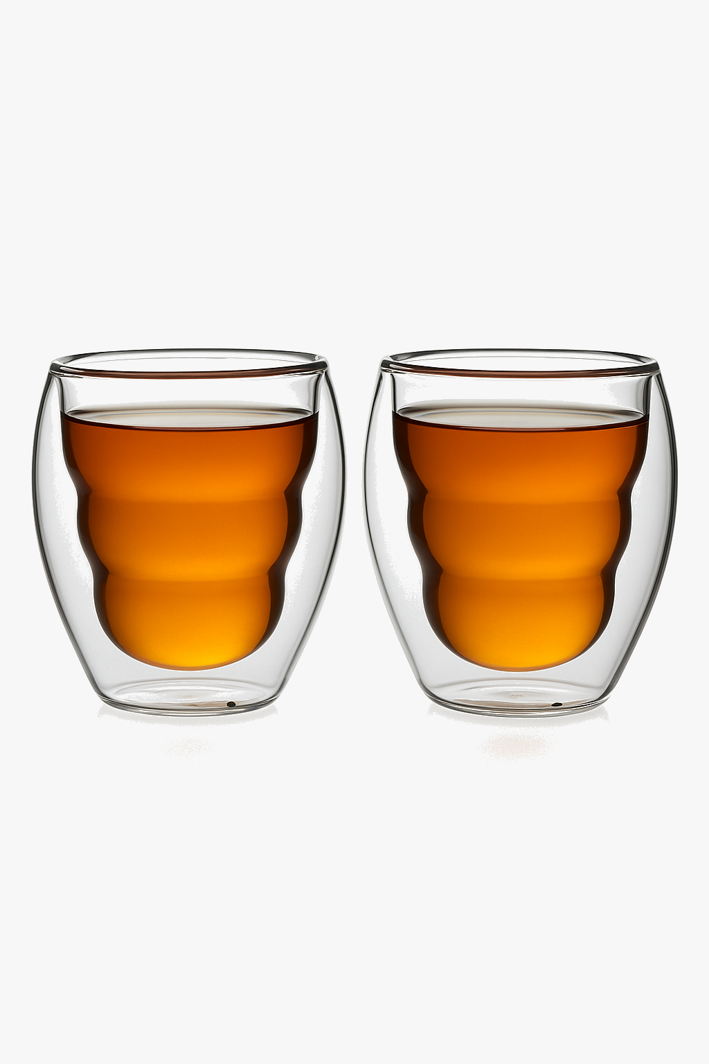 Ensemble tasses expresso double paroi verre 80ml (lot de 2)