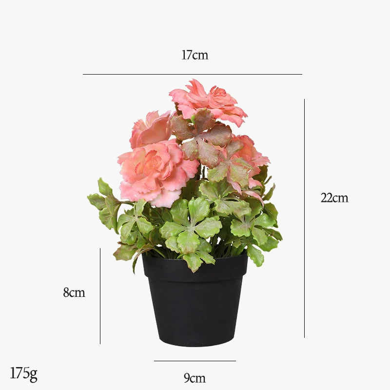 fausse fleur pivoine plante artificielle en pot pour décoration intérieure