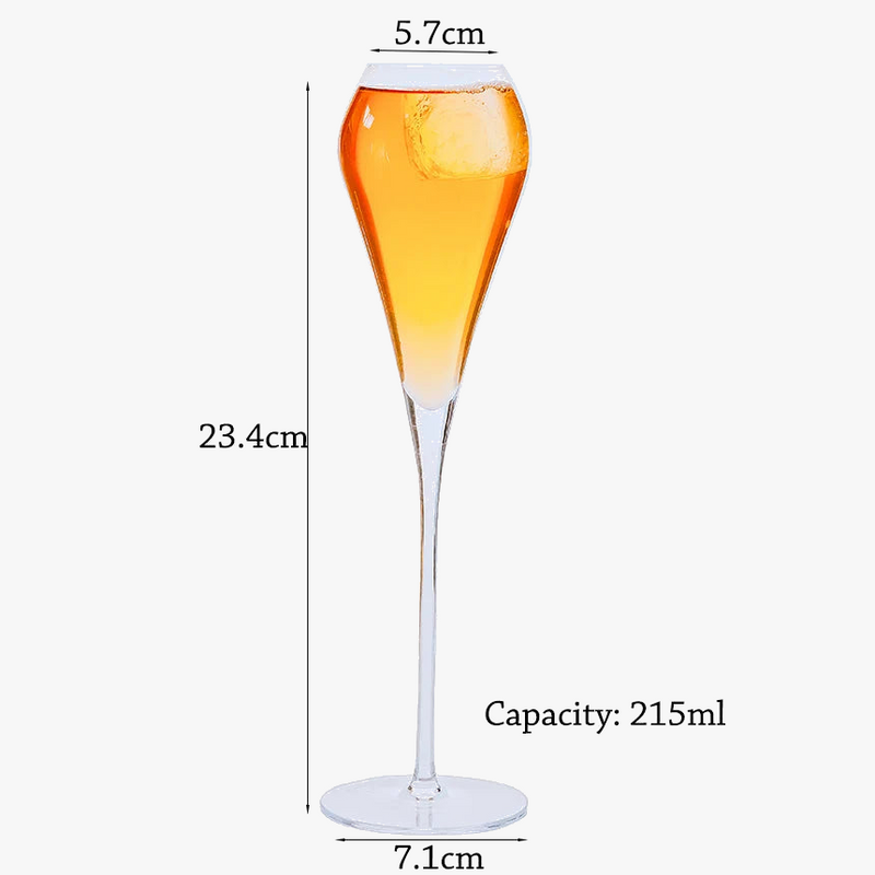 Flutes a champagne design elegant verre souffle main