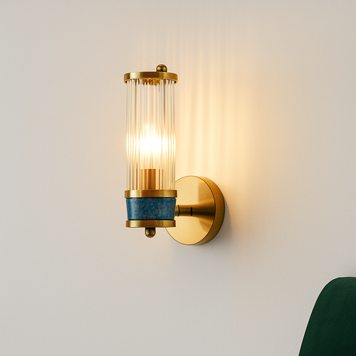 FSS moderne luxe or cristal applique LED Simple coquille lumière pour salon chambre fond chevet escalier allée