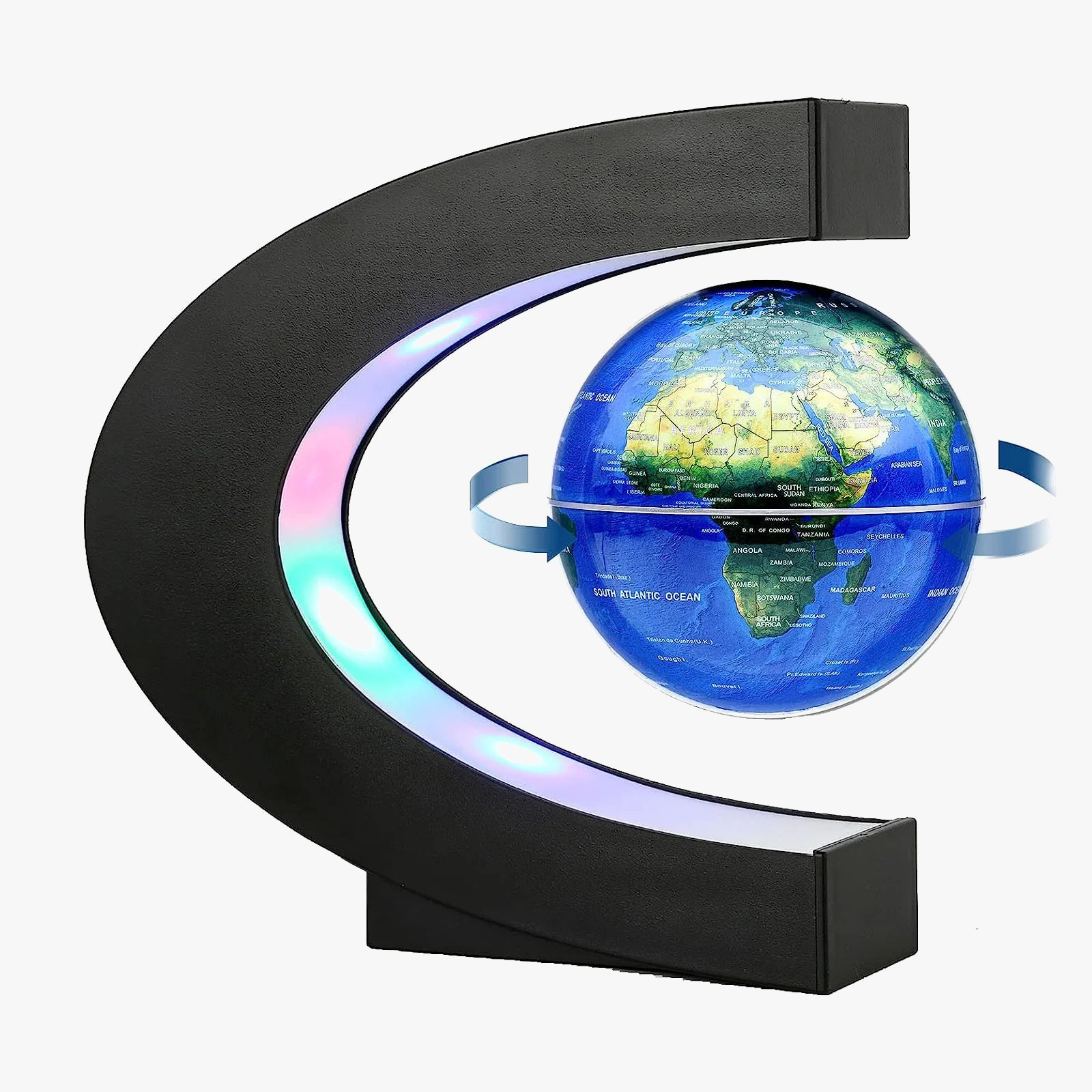 globe flottant à lévitation magnétique avec lumière led décoratif pour tous