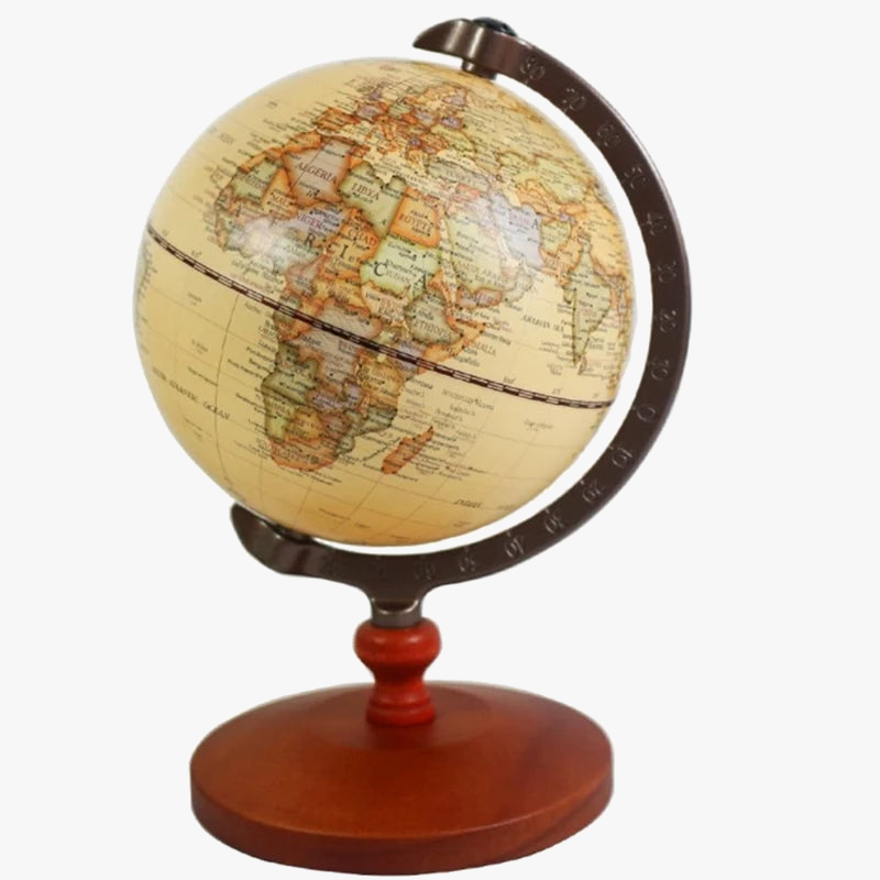 globe terrestre vintage rotatif décoratif pour enfants