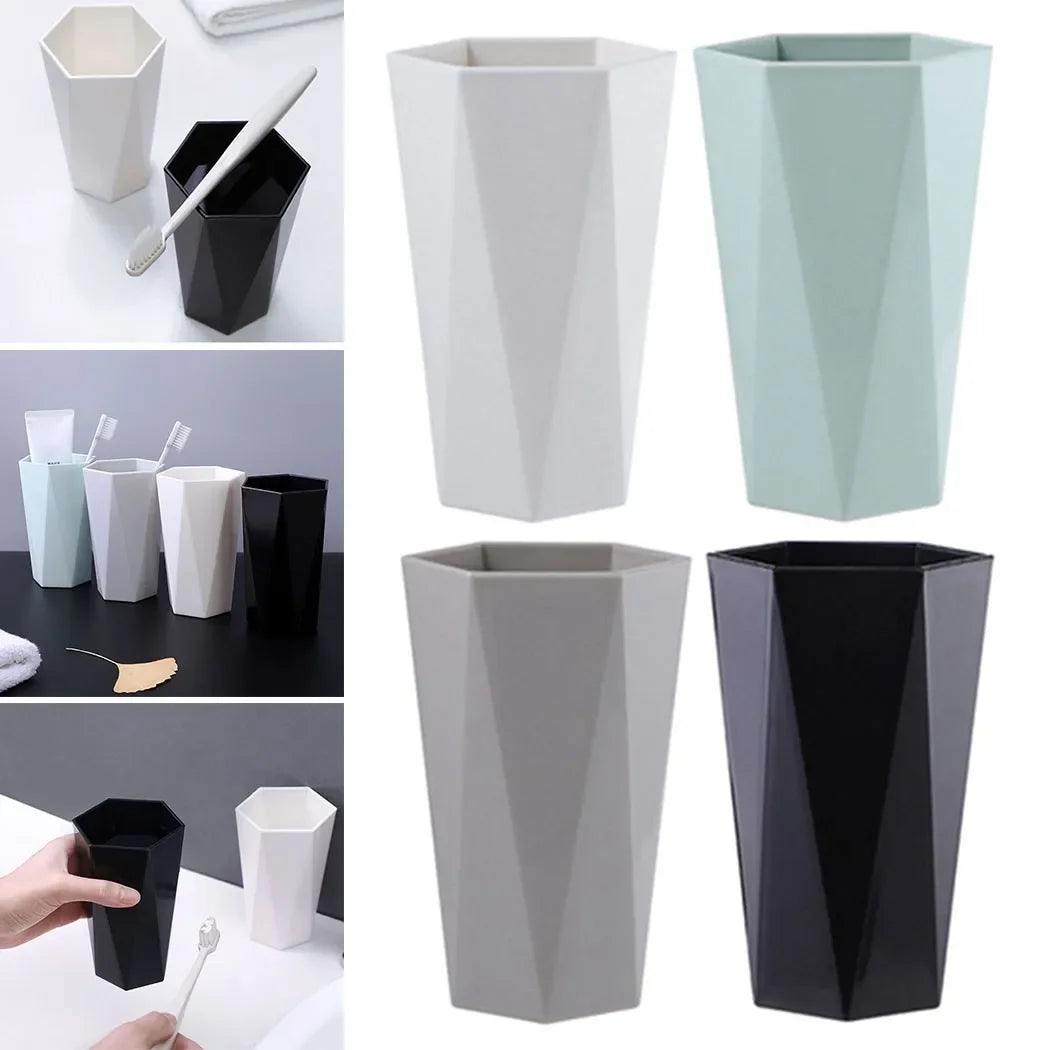 gobelet pour bain de bouche et brosse à dents en plastique solide