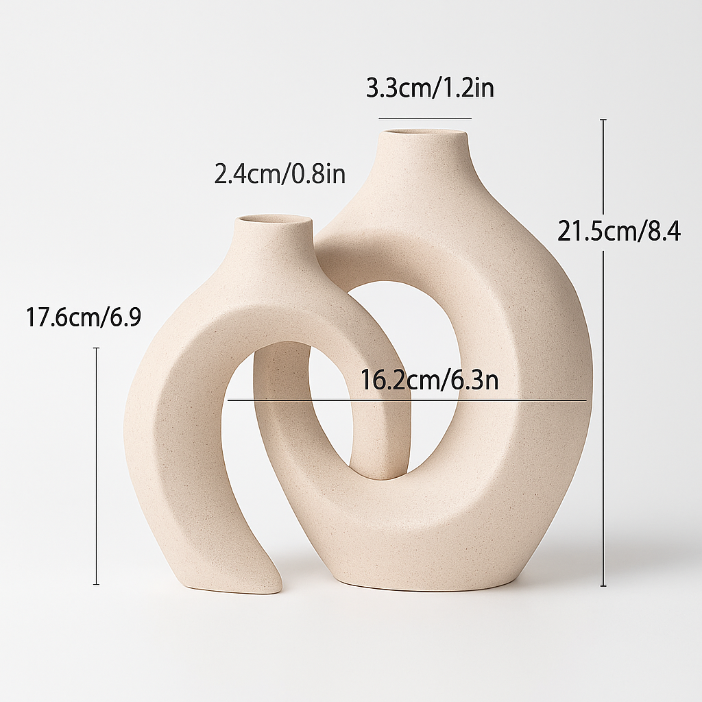 grand vase décoratif en céramique pour un intérieur moderne et élégant