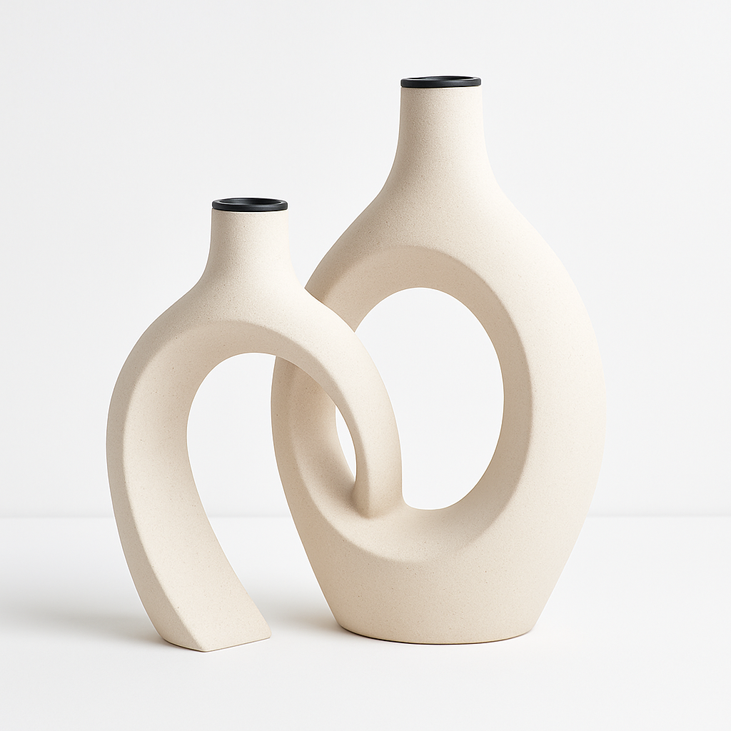 grand vase décoratif en céramique pour un intérieur moderne et élégant - vue 12 sur 12
