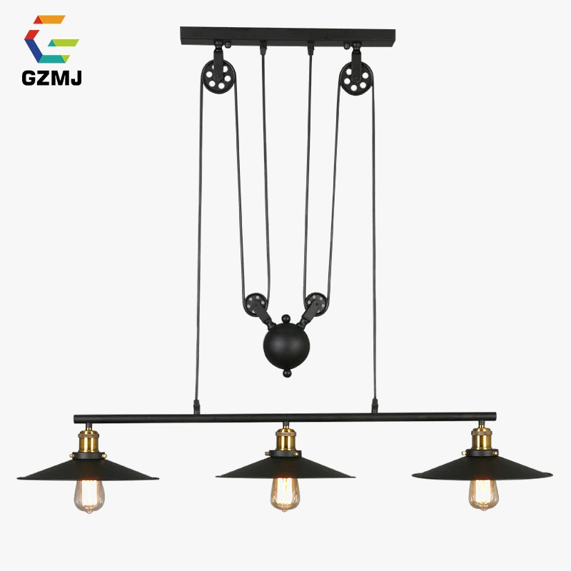 gzmj suspension vintage en métal décor industriel