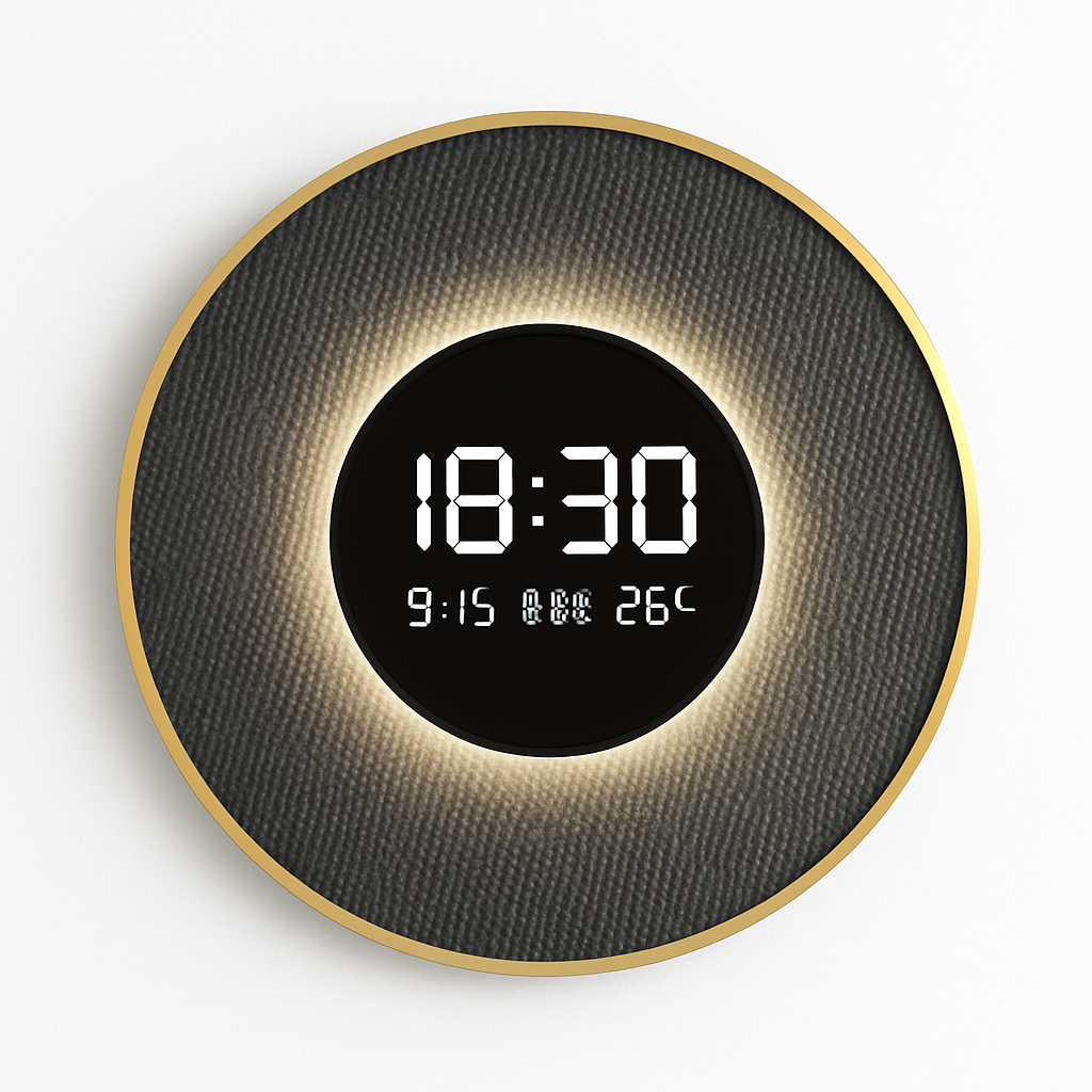 horloge décorative numérique lumineuse pour restaurant et décoration intérieure