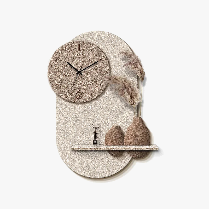 horloge murale décorative en grès design sensoriel avancé