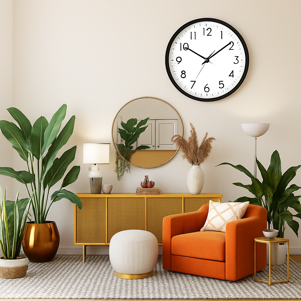 horloge murale extérieure étanche avec affichage température et humidité - vue 5 sur 8